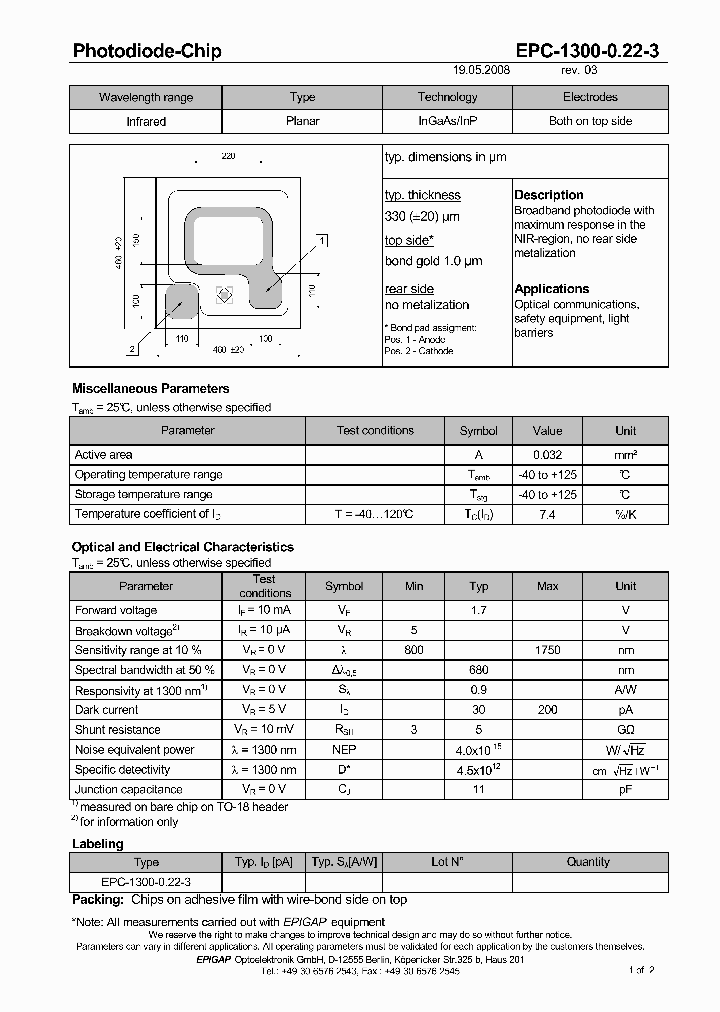EPC-1300-022-3_4567124.PDF Datasheet
