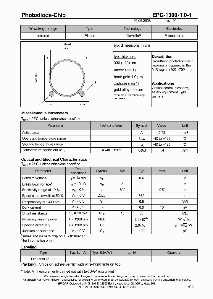 EPC-1300-10-1_4849898.PDF Datasheet