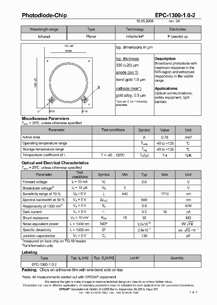 EPC-1300-10-2_4849900.PDF Datasheet