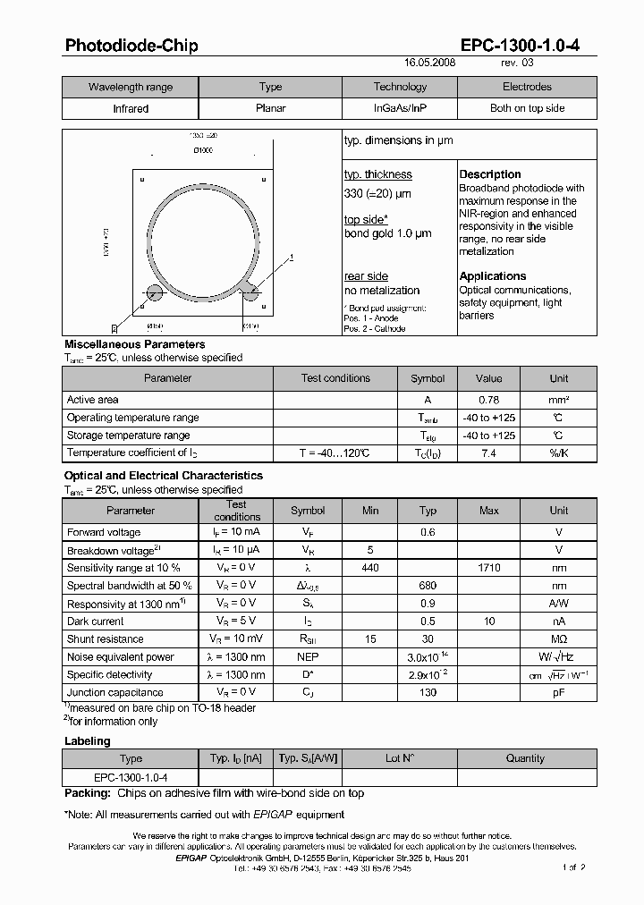 EPC-1300-10-4_4849904.PDF Datasheet