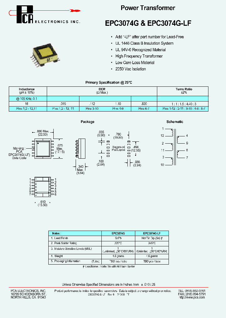 EPC3074G_4479664.PDF Datasheet