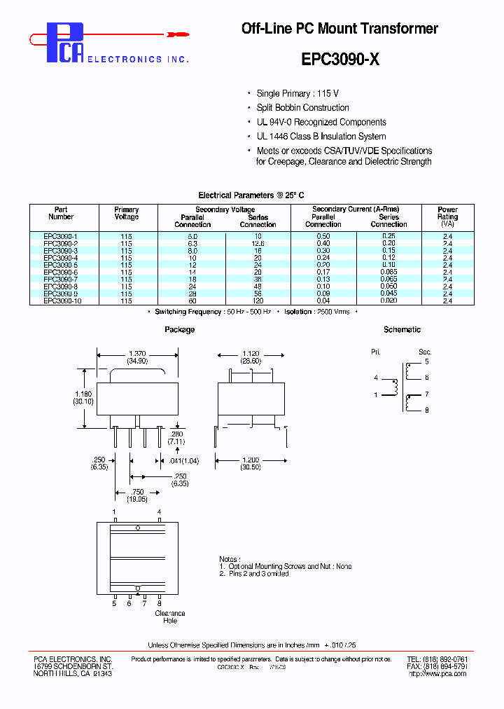 EPC3090-1_4479638.PDF Datasheet