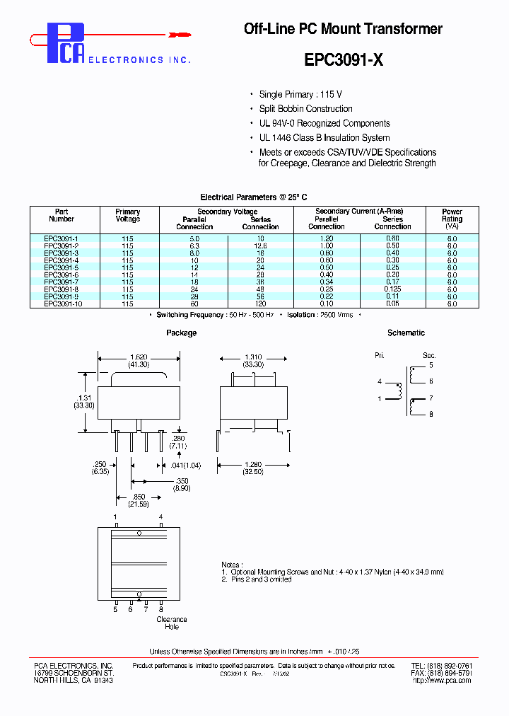 EPC3091-1_4479628.PDF Datasheet