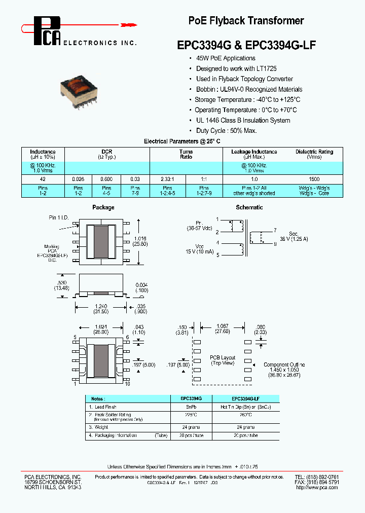 EPC3394G_4479542.PDF Datasheet