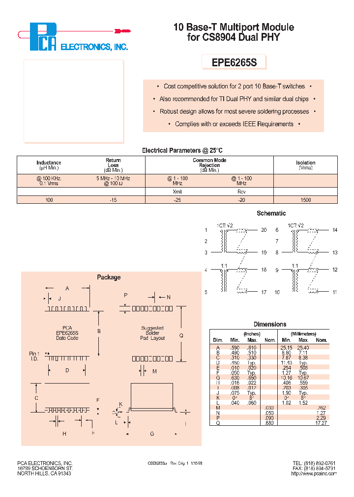 EPE6265S_4725452.PDF Datasheet