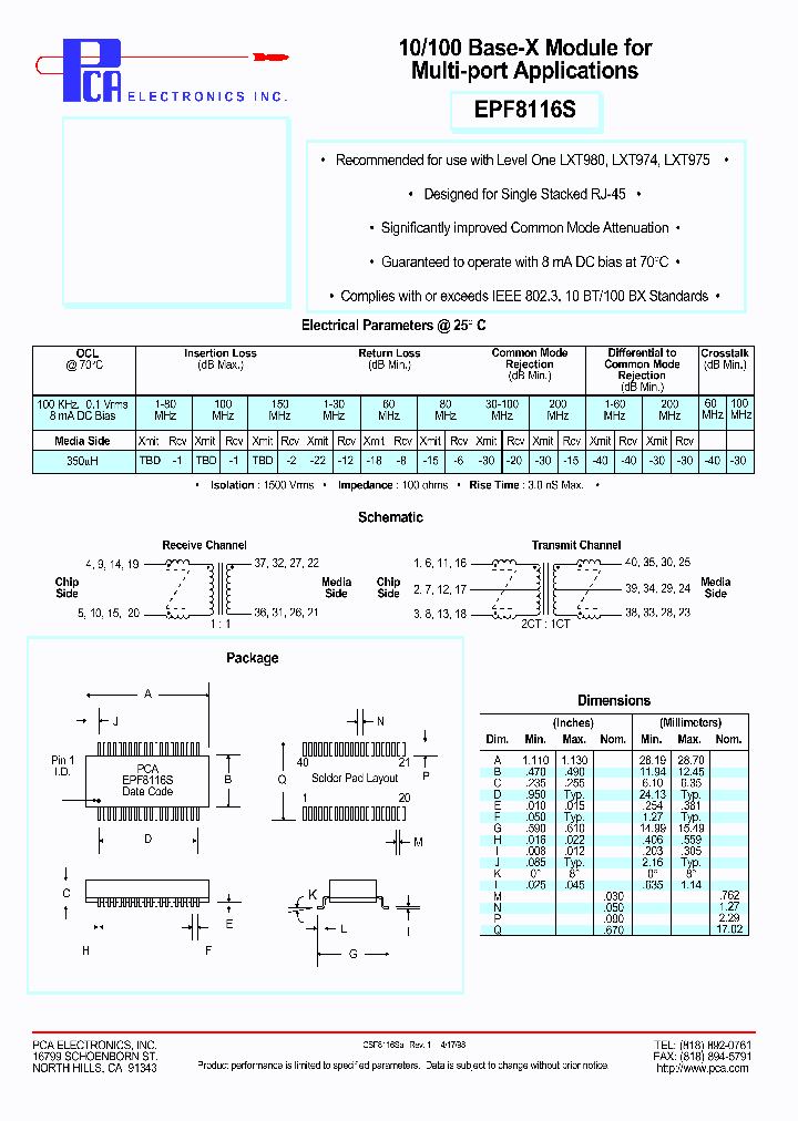 EPF8116S_4910424.PDF Datasheet