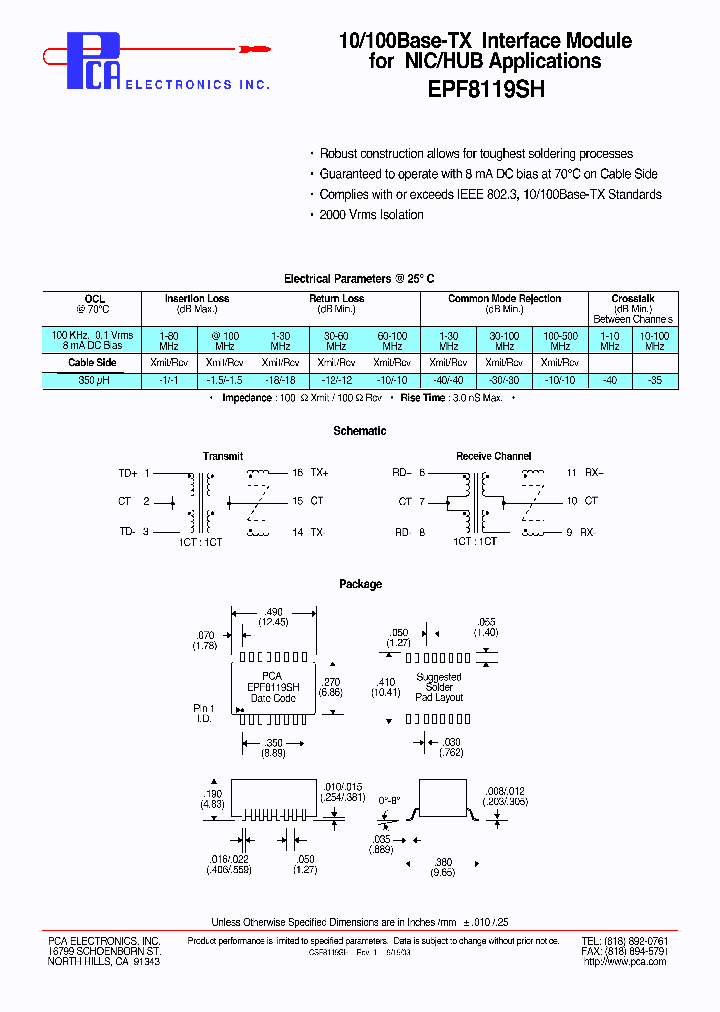 EPF8119SH_4910427.PDF Datasheet