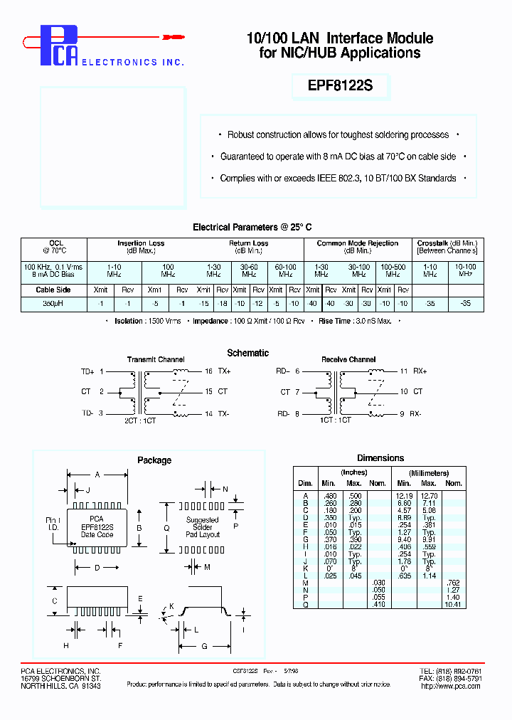 EPF8122S_4707356.PDF Datasheet