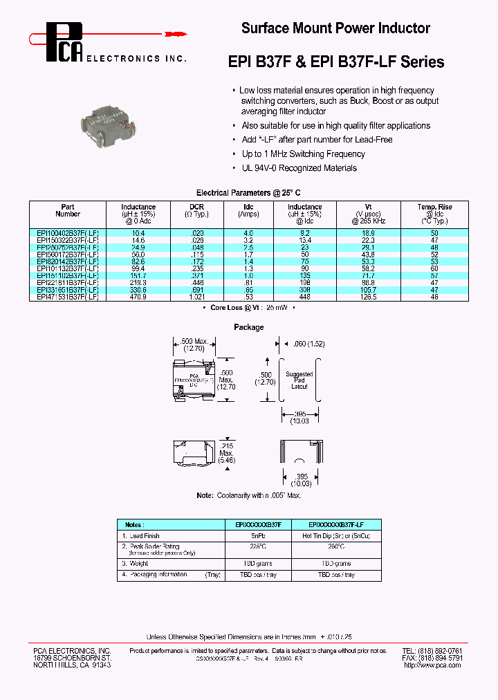 EPI331651B37F-LF_4477345.PDF Datasheet