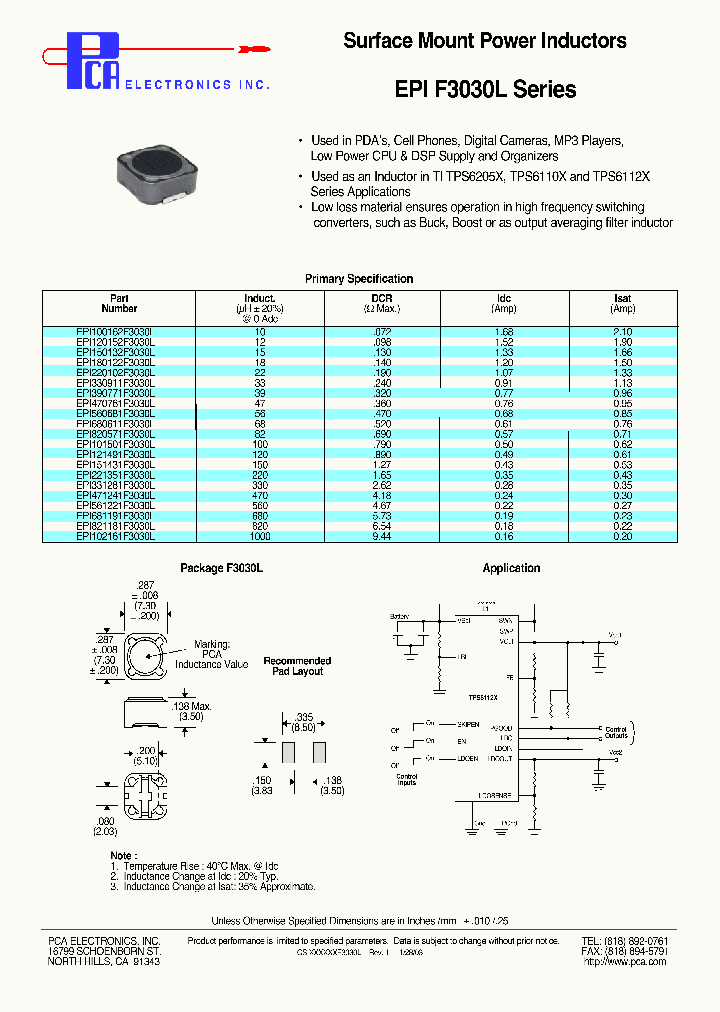EPI681191F3030L_4521471.PDF Datasheet
