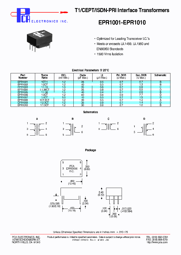 EPR1001_4477258.PDF Datasheet
