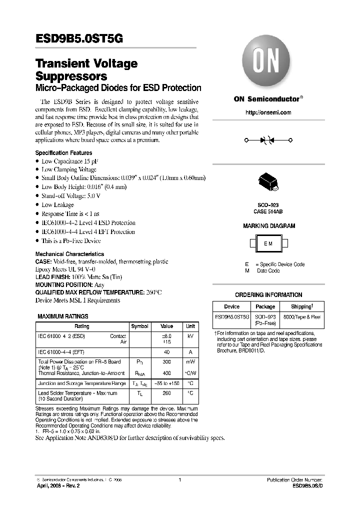 ESD9B50ST5G_4727421.PDF Datasheet