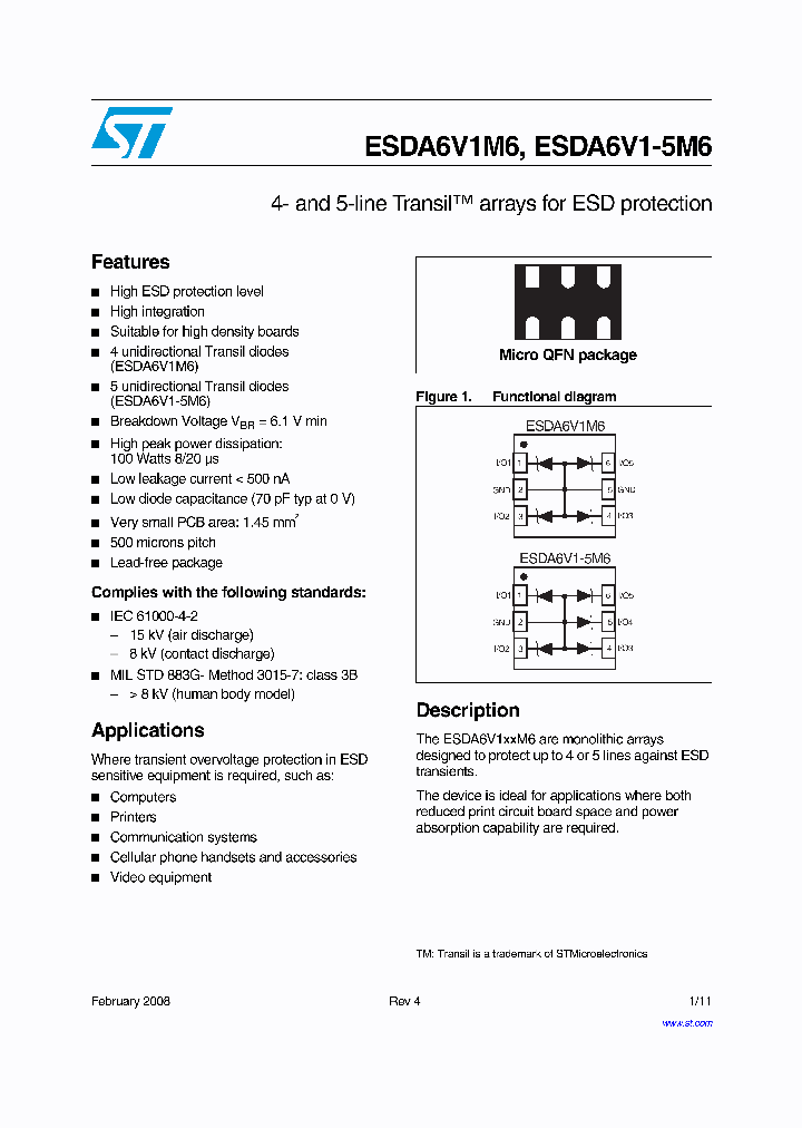 ESDA6V1M6_4184860.PDF Datasheet