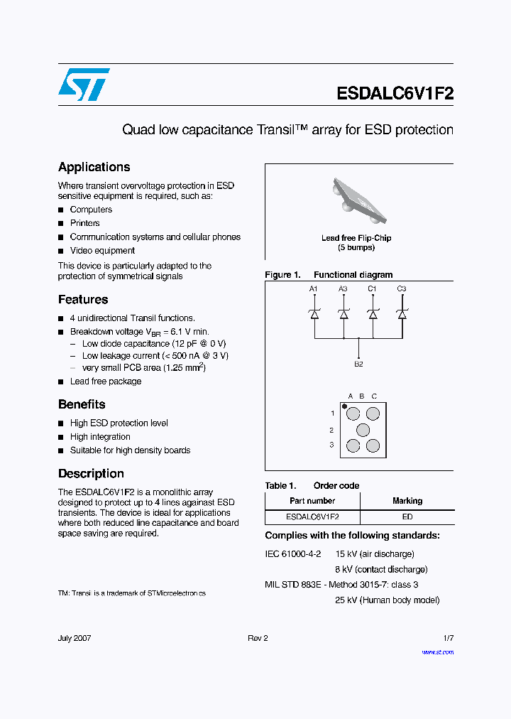 ESDALC6V1F2_4219339.PDF Datasheet