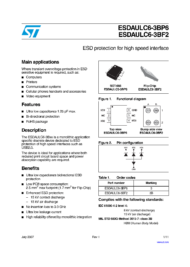 ESDAULC6-3BF2_4223994.PDF Datasheet