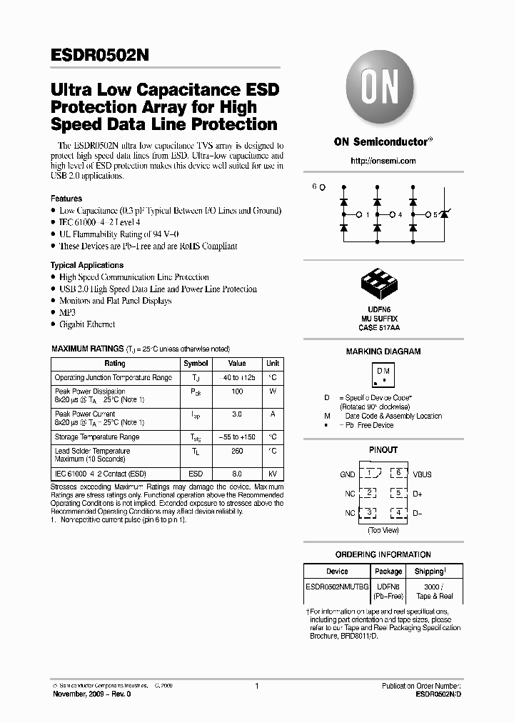 ESDR0502NMUTBG_4604615.PDF Datasheet