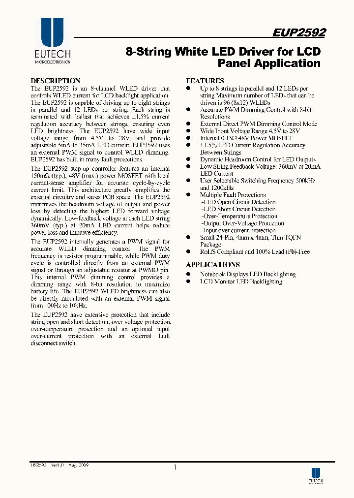 EUP2592_4652941.PDF Datasheet