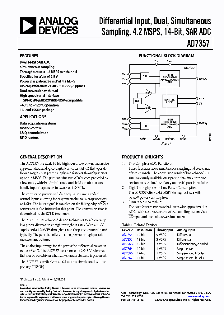 EVAL-AD7357EDZ_4489209.PDF Datasheet