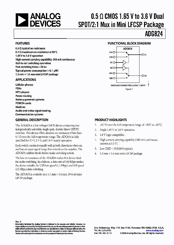 EVAL-ADG824EBZ_4255975.PDF Datasheet