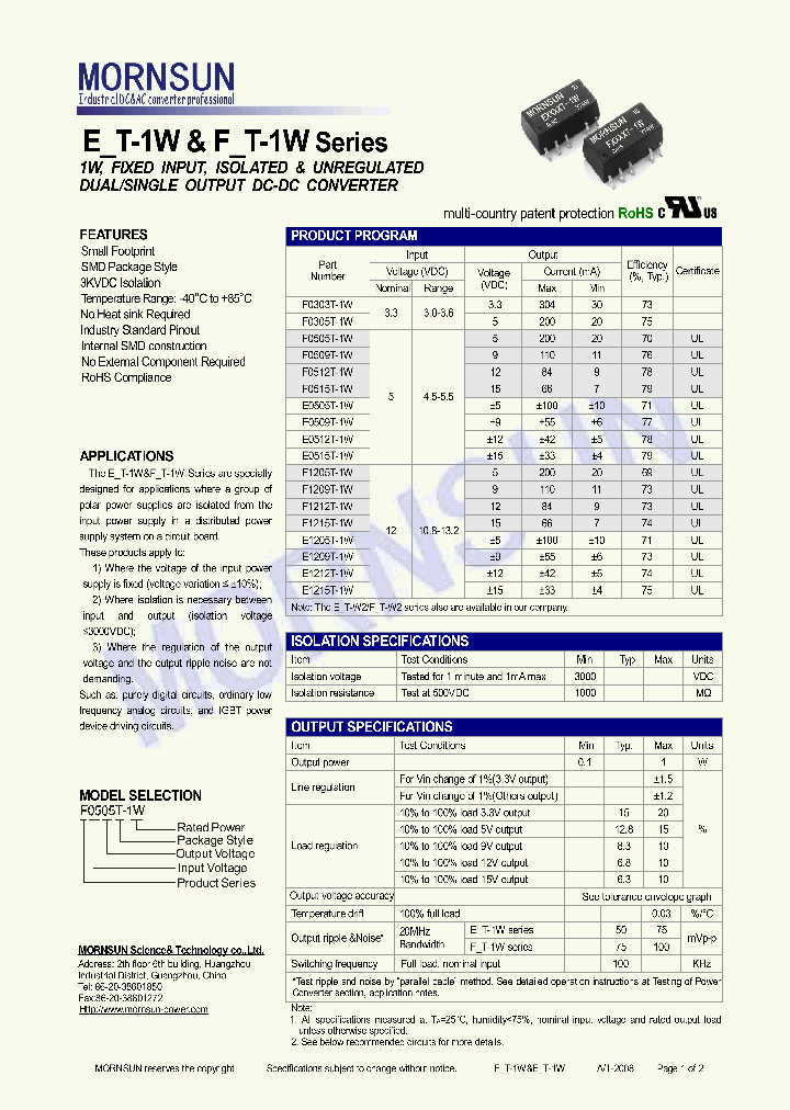 F1209T-1W_4717888.PDF Datasheet