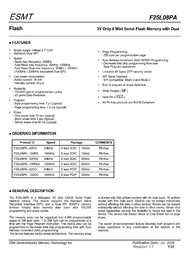 F25L08PA_4534144.PDF Datasheet