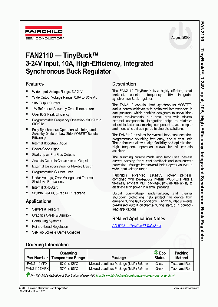 FAN2110_4536386.PDF Datasheet