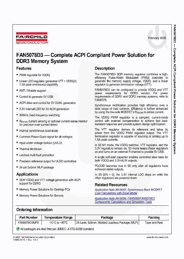 FAN5078D3_4235328.PDF Datasheet