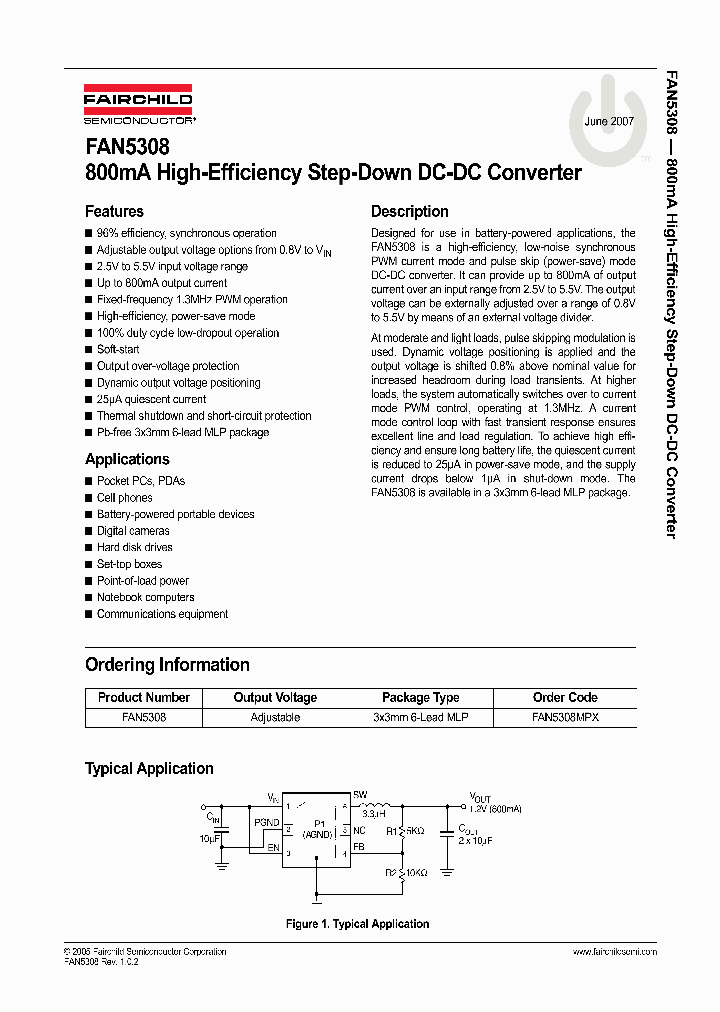 FAN5308MPX_4291745.PDF Datasheet