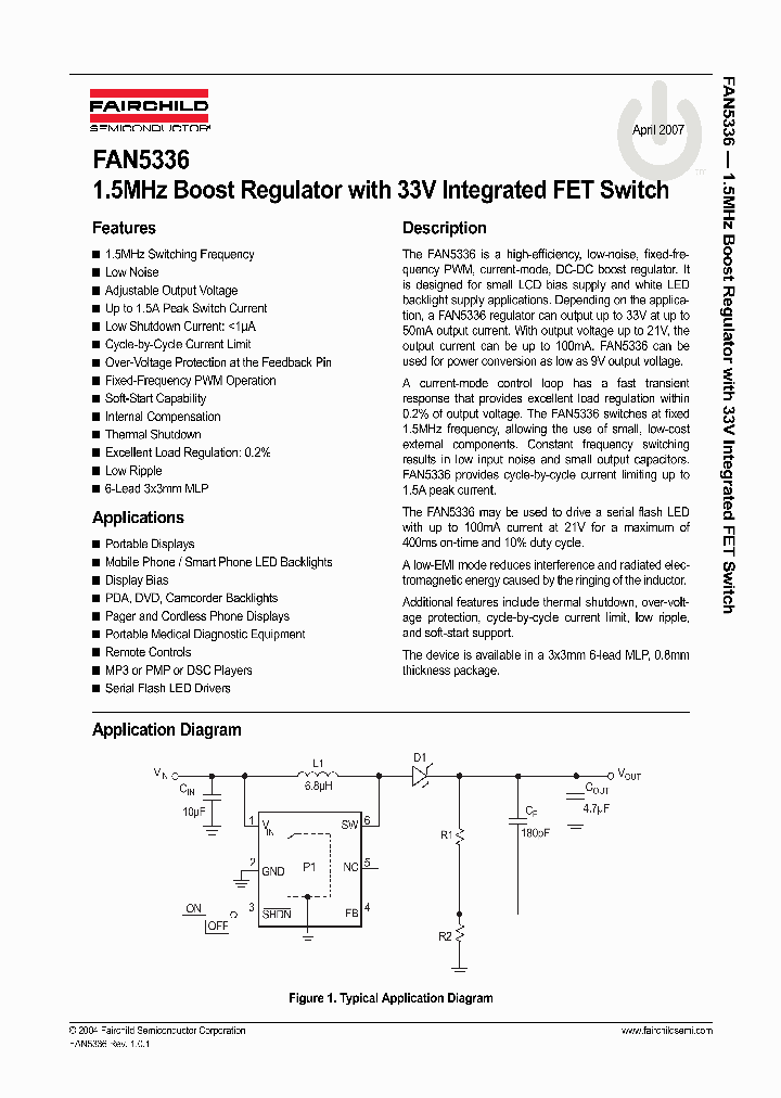 FAN5336_4291747.PDF Datasheet