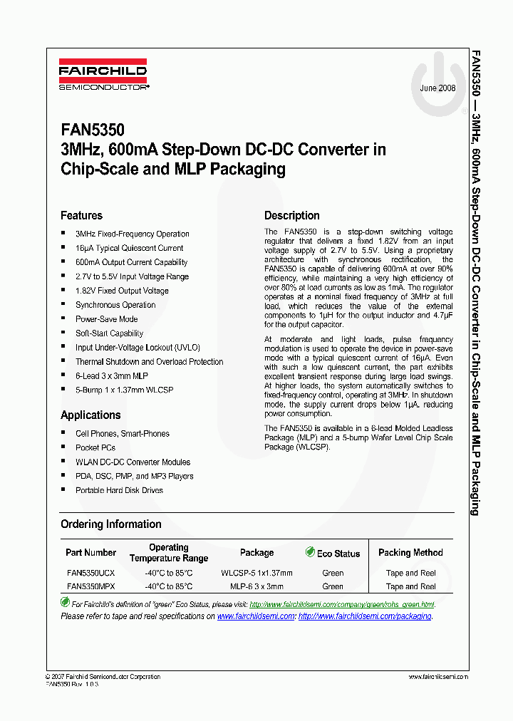 FAN5350UCX_4638082.PDF Datasheet