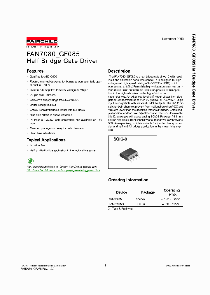 FAN7080M_4682690.PDF Datasheet