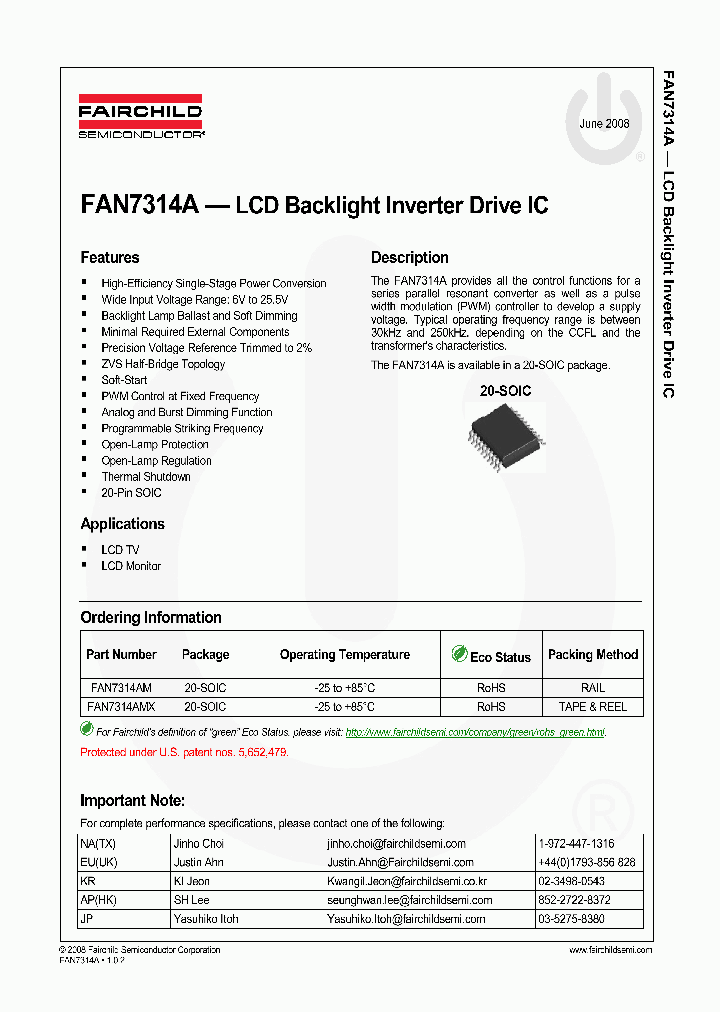 FAN7314A_4744459.PDF Datasheet