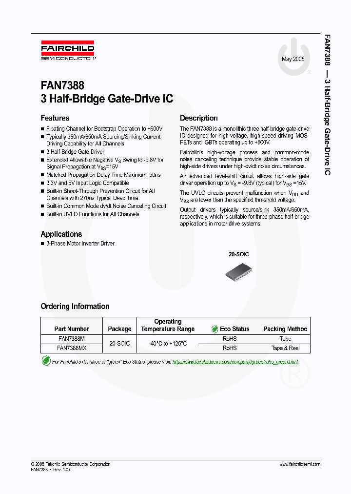 FAN7388_4351477.PDF Datasheet