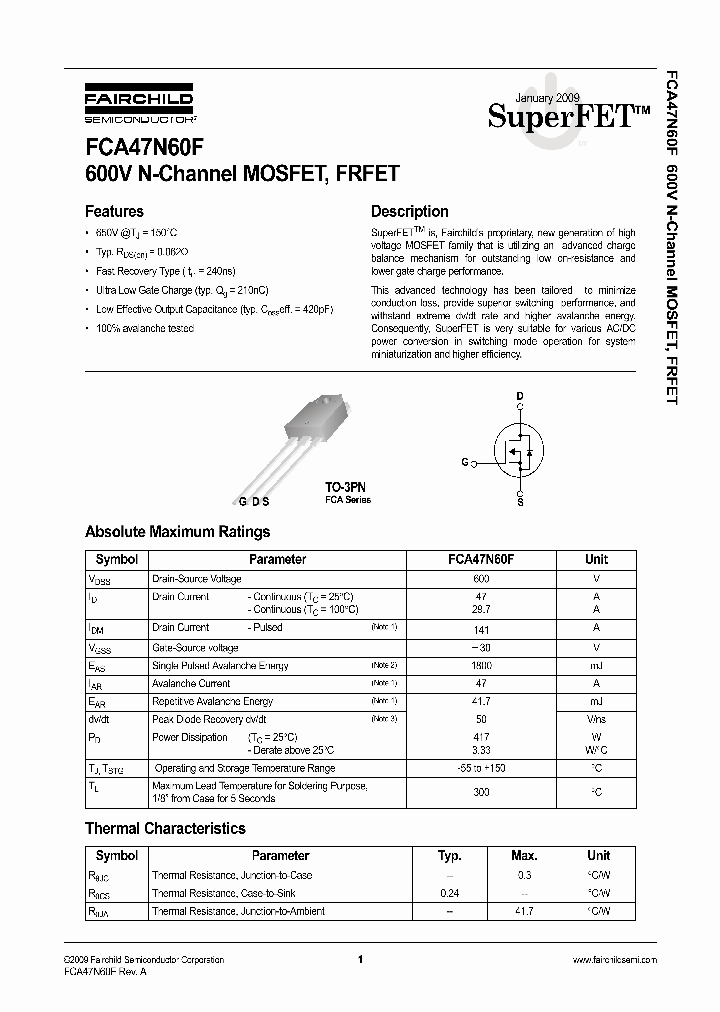 FCA47N60F_4736216.PDF Datasheet