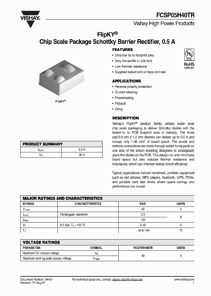 FCSP05H40TR_4329314.PDF Datasheet