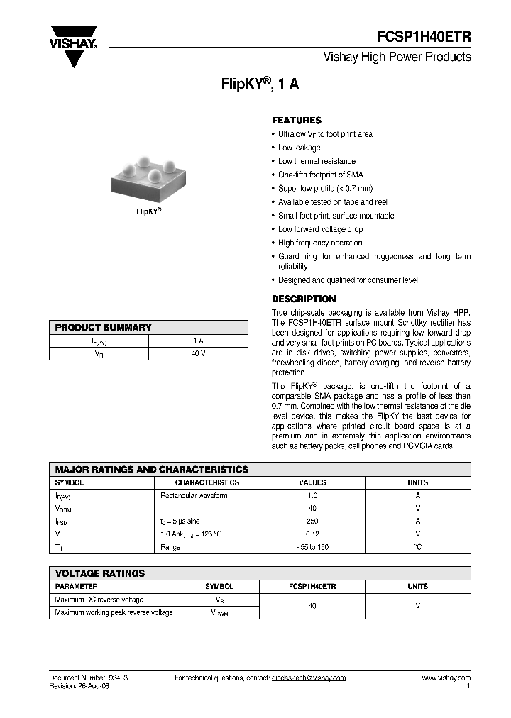 FCSP1H40ETR_4295977.PDF Datasheet