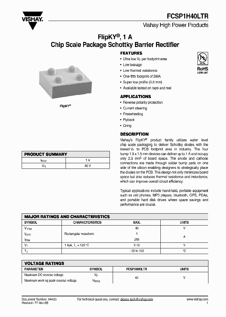 FCSP1H40LTR_4295978.PDF Datasheet