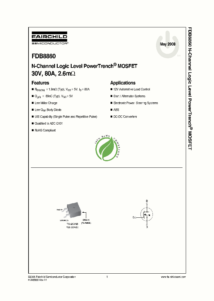 FDB8860_4244439.PDF Datasheet