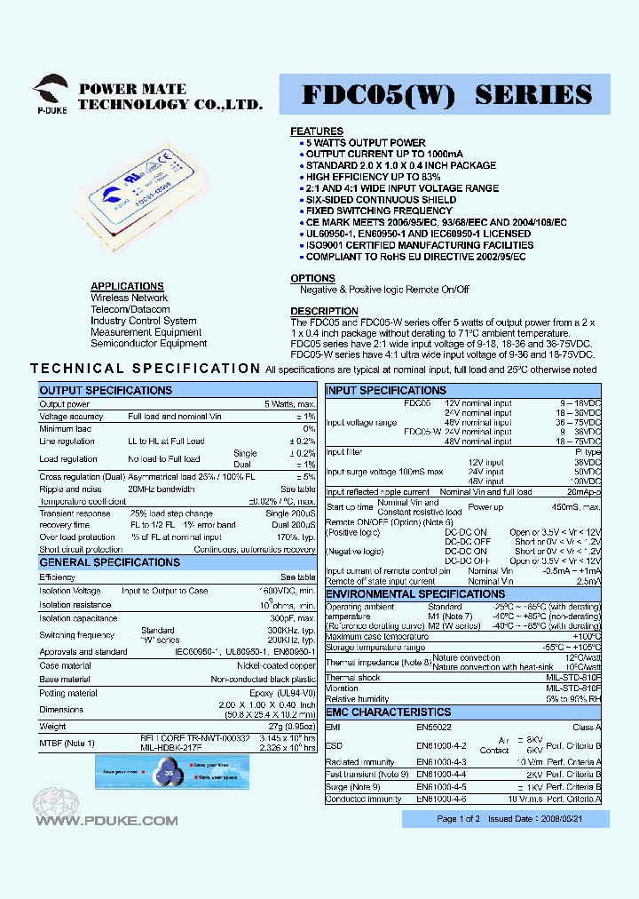 FDC05-12D05_4648086.PDF Datasheet