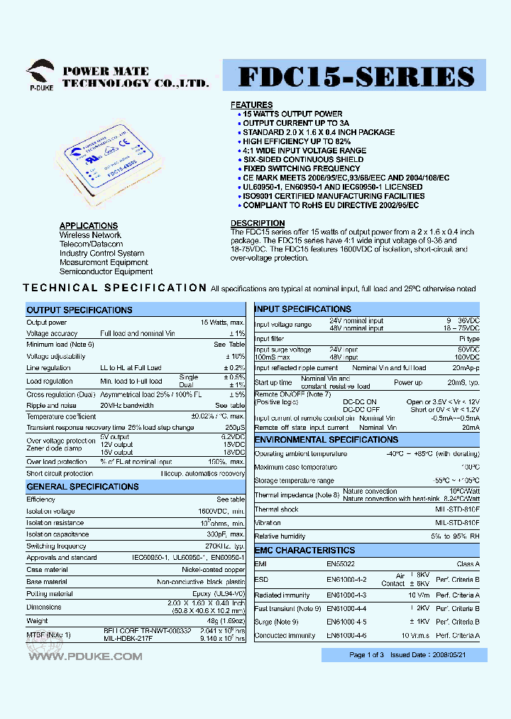 FDC15-24D05_4775507.PDF Datasheet