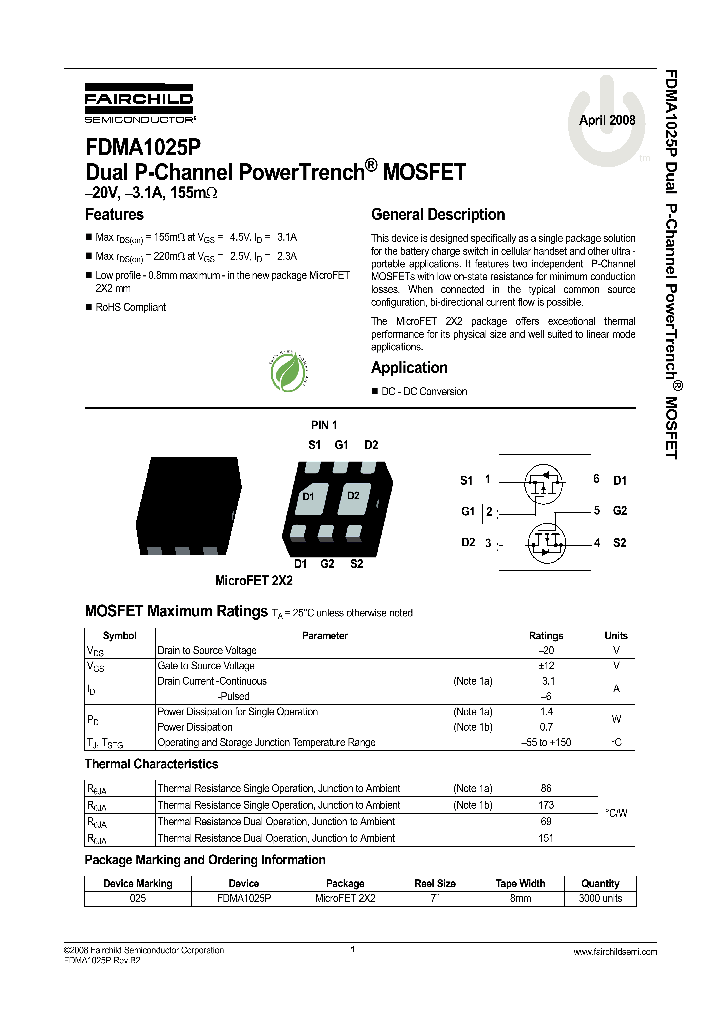 FDMA1025P_4271499.PDF Datasheet