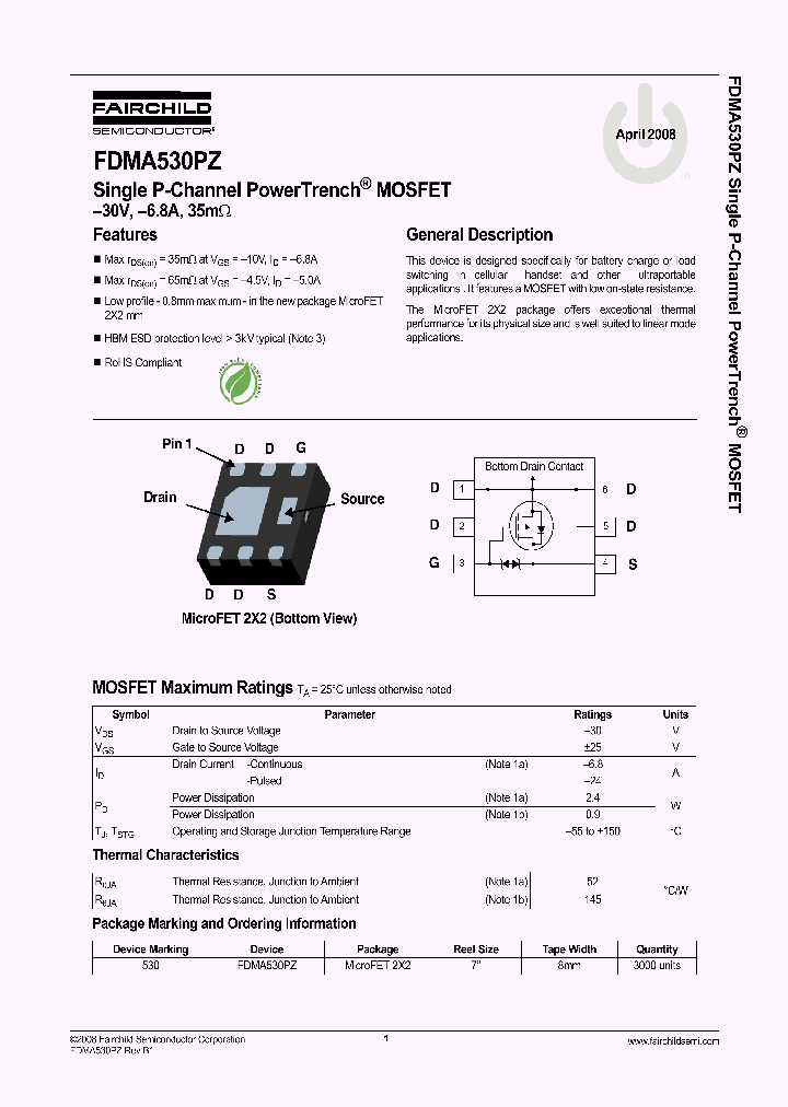 FDMA530PZ_4563127.PDF Datasheet