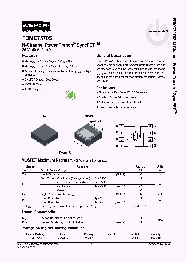 FDMC7570S_4568217.PDF Datasheet