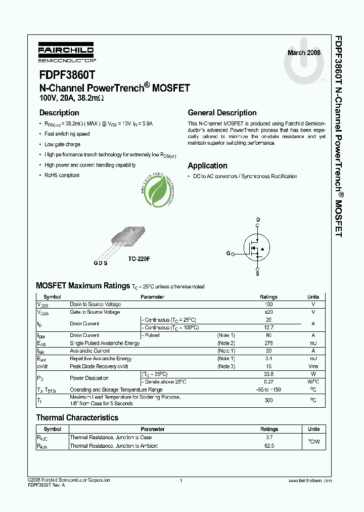 FDPF3860T_4241553.PDF Datasheet
