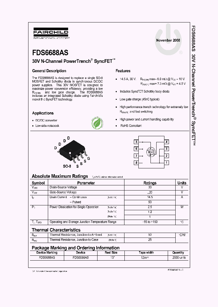 FDS6688AS_4470825.PDF Datasheet
