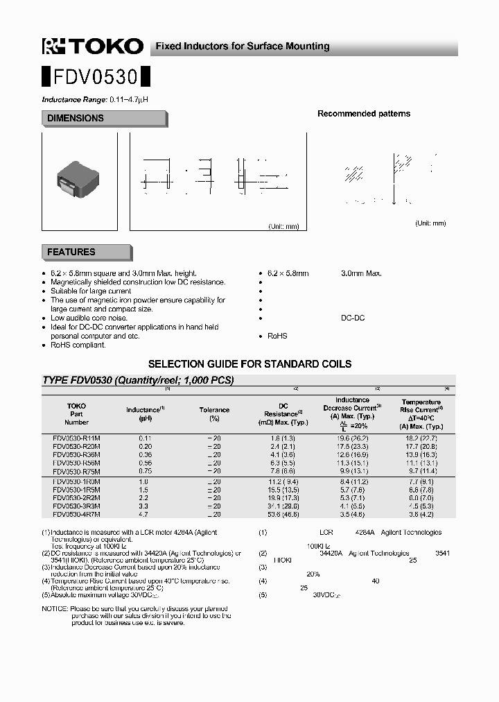 FDV0530-1R0M_4523107.PDF Datasheet