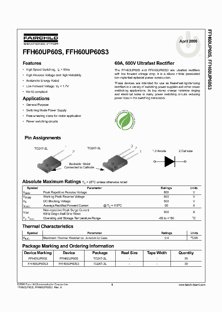 FFH60UP60S_4591490.PDF Datasheet