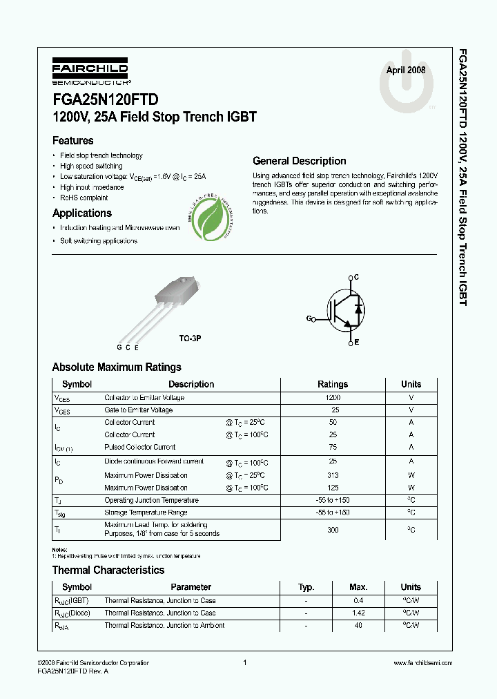 FGA25N120FTD_4254958.PDF Datasheet