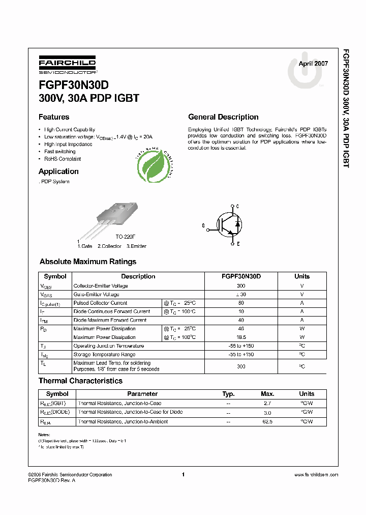 FGFP30N30DTU_4204027.PDF Datasheet