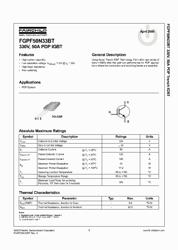 FGPF50N33BT_4516614.PDF Datasheet